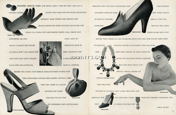 Perugia for Schiaparelli, Dior & Balmain (Shoes) 1950 Suviane