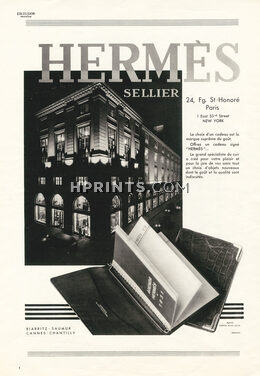 Hermès (Organizers) 1930 Shop Window, 24 Fg St. Honoré, Paris