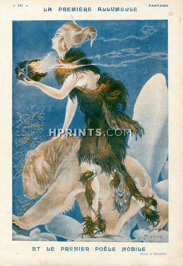 Miarko 1922 Cavewoman And Bear