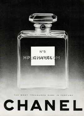 Chanel (Perfumes) 1960 Numéro 5 "The Most Treasured name in Perfume"