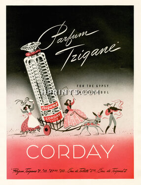 Corday (Perfumes) 1941 Parfum Tzigane