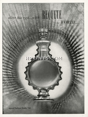 Worth (Perfumes) 1948 "Requête" Lalique Bottle