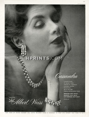 Albert Weiss 1954 Necklace, Bracelet, Clip earrings