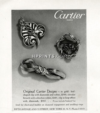 Cartier 1950 Brooch, Clips,