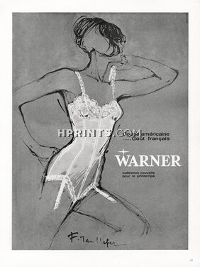 Warner's (Lingerie) 1965 Girdle, Combiné, F. Taillefer
