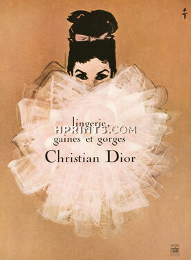 Christian Dior (Lingerie) 1966 René Gruau (Version C)