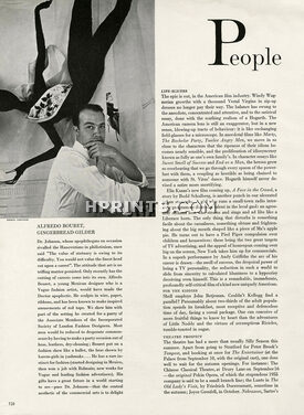 Alfredo Bouret 1957 Mexican Designer, Artist's Career, Photo Norman Parkinson