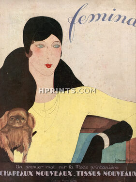 Jc. Haramboure 1929 Cover, Pekingese Dog