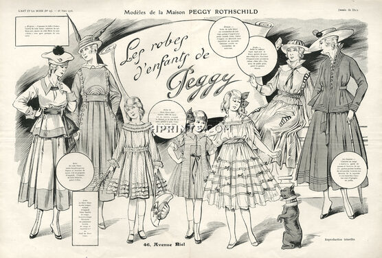 Dick 1916 Les Robes d'enfants de Peggy Rothschild, French Bulldog, collar
