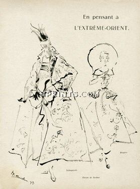Schiaparelli & Bruyère 1939 Evening Gown, Coat, M. Sorbon