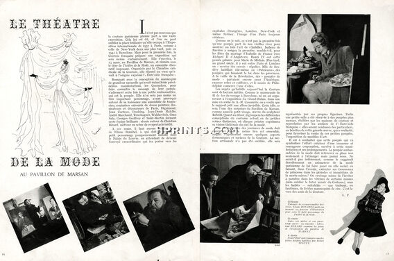 Le Théâtre de la Mode au Pavillon de Marsan, 1945 - Christian Bérard, Eliane Bonabel, Puppet, Dolls, Text by G. P.