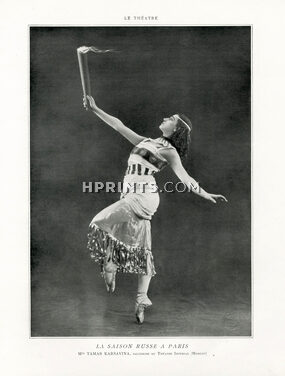 Tamara Karsavina 1909 Russian Ballet