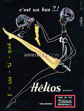 Hélios (Stockings) 1956 Roger Blonde (Version Yellow Text)