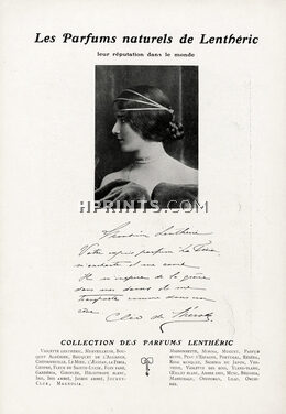 Lenthéric 1907 Cléo De Mérode, Autograph