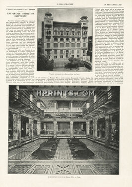 Misr (Bank) 1927 Façade et Hall de la Banque Misr au Caire, Egypt