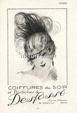 Desfossé (Hairstyle) 1920 Evening hairstyle