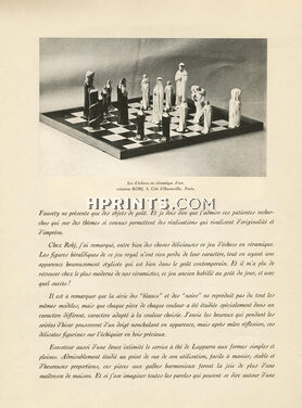 Robj 1930 Jeu d'échecs, Chess