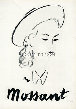 Mossant (Women's Hats) 1946 Eduardo Benito