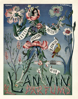 Lanvin (Perfumes) 1945 Arpège, Scandal, Prétexte, Rumeur, My Sin, Rémy Hétreau