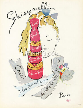 Schiaparelli (Cosmetics) 1951 Marcel Vertès (Version française)