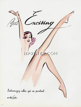 Exciting (Stockings) 1957 Roger Blonde