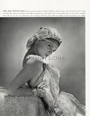 Tiffany & Co. & Black Starr and Gorham 1940 Diamond Bracelet, Miss Alice Gwynne Allen, Miss Mary Steele, Photo Horst