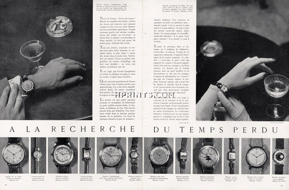 Lip, Jaeger-Lecoultre, Juvenia, Eska, Cyma, Uti, Omega 1948 Photo Des Russel