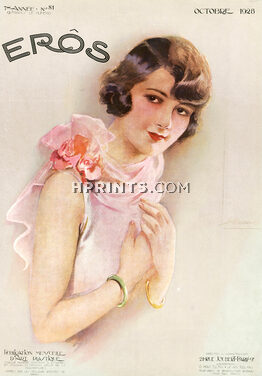 Suzanne Meunier 1928 Portrait, Eros Cover