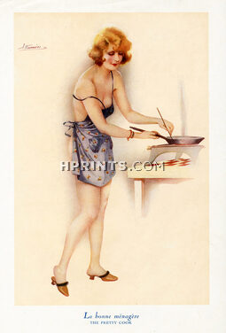 Suzanne Meunier 1925 "La bonne ménagère" "The pretty cook", Topless, Eros