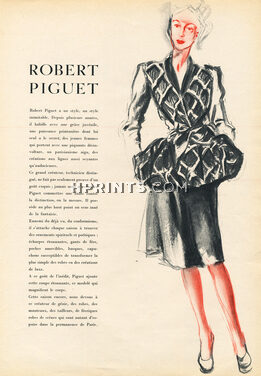 Robert Piguet 1945 Dinner Suit, Brénot