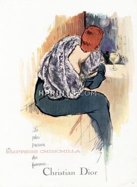 Christian Dior (Fur clothing) 1954 Chinchilla, Tod Draz