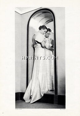 Jeanne Lanvin 1933 Evening Gown, Photo Boris Lipnitzki