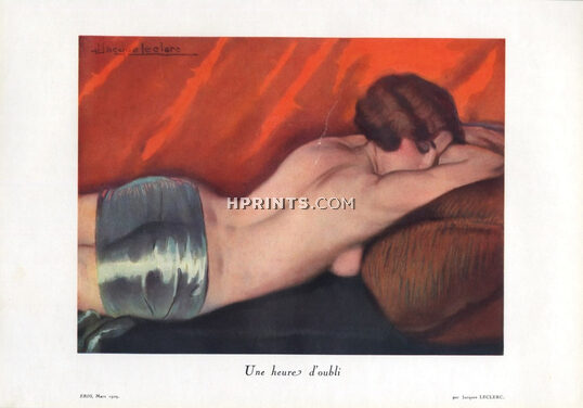 Jacques Leclerc 1929 Une heure d'oubli