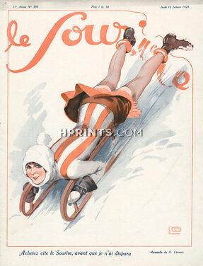 Georges Léonnec 1928 Sled, Winter Sports