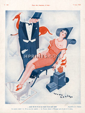Sacha Zaliouk 1928 "Pour être heureux il faut...", Topless