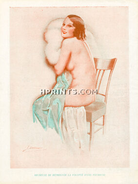 Suzanne Meunier 1935 "La volupté d'une fourrure", Nude