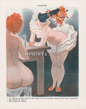 Armand Vallée 1936 "Vocation", Chorus Girls, Topless