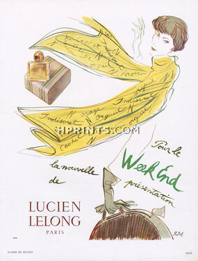 Lucien Lelong (Perfumes) 1950 G.Bol