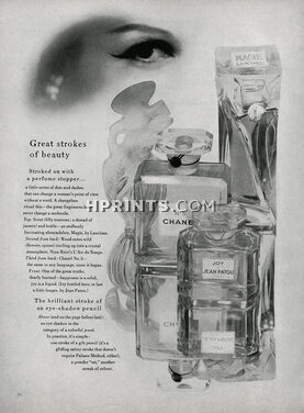 L'Air du Temps (Nina Ricci), Numéro 5 (Chanel), Joy (Jean Patou), Magie (Lancôme) 1956 Perfumes, Photo John Stewart