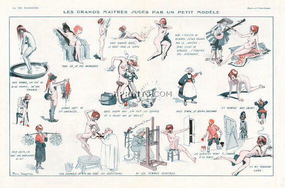 Pierre Lissac 1921 Les Grands Maîtres Painters Chabas, Adler Bail, Nudes, Becassine