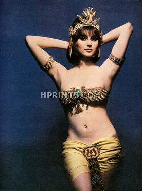 Bijoux ayant appartenu à Sarah Bernhardt 1962 Agathe Aems, Oriental, Egypt, Cleopatra, 2 pages