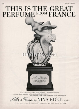 Nina Ricci (Perfumes) 1960 L'Air du Temps