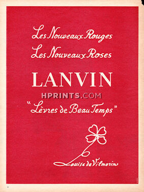 Lanvin (Cosmetics) 1958 Lèvres de Beau Temps, Louise de Vilmorin, Lipstick (L)
