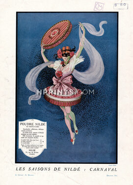 Les Saisons de Nildé : Carnaval, 1921 - Nildé (Cosmetics) d'après Mich