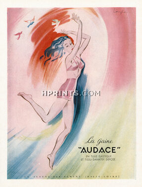 La Gaine Audace (Lingerie) 1948 Girdle, Langlais