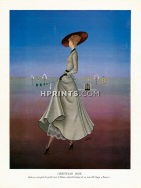 Christian Dior 1948 A. Barlier, Model Envol
