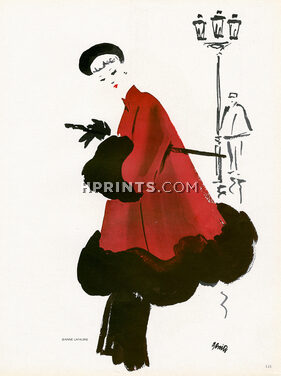 Jeanne Lafaurie 1948 Fashion Coat, Benito