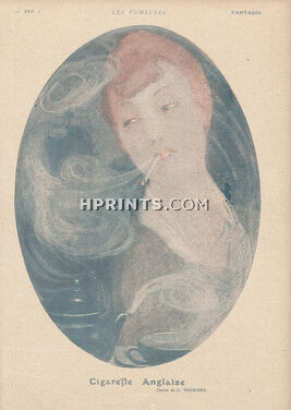 Gerda Wegener 1918 Cigarette Anglaise, Les Fumeuses, Smoker