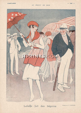 Fabius Lorenzi 1918 "Lolotte fait des béguins", Front de mer