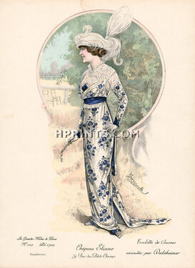 Dalsheimer (Couture) 1913 Toilette de Courses, Chapeau Eliane